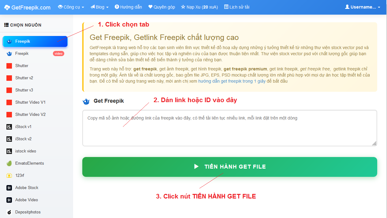 Hướng dẫn tải ảnh Freepik